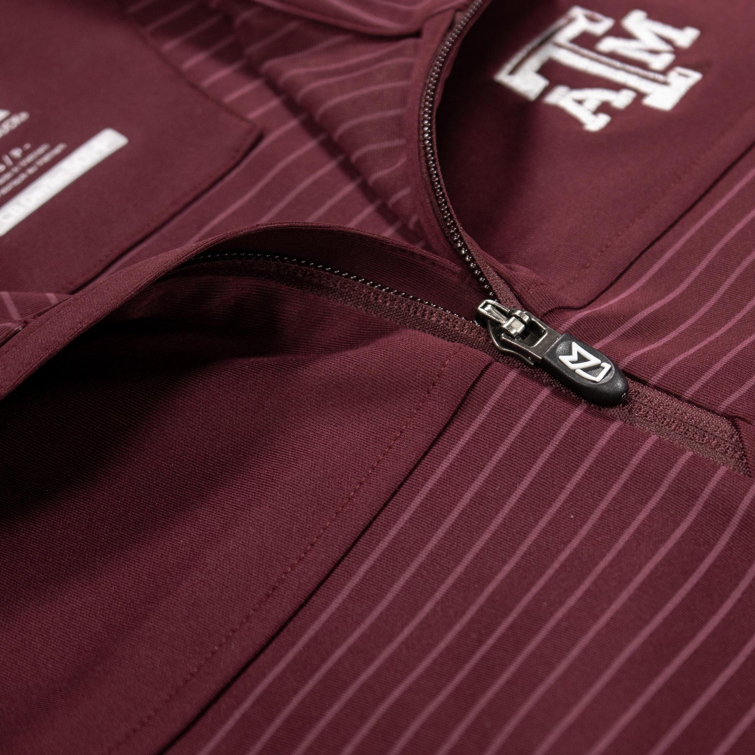 Texas A&M Cutter & Buck Traverse Stripe Half Zip