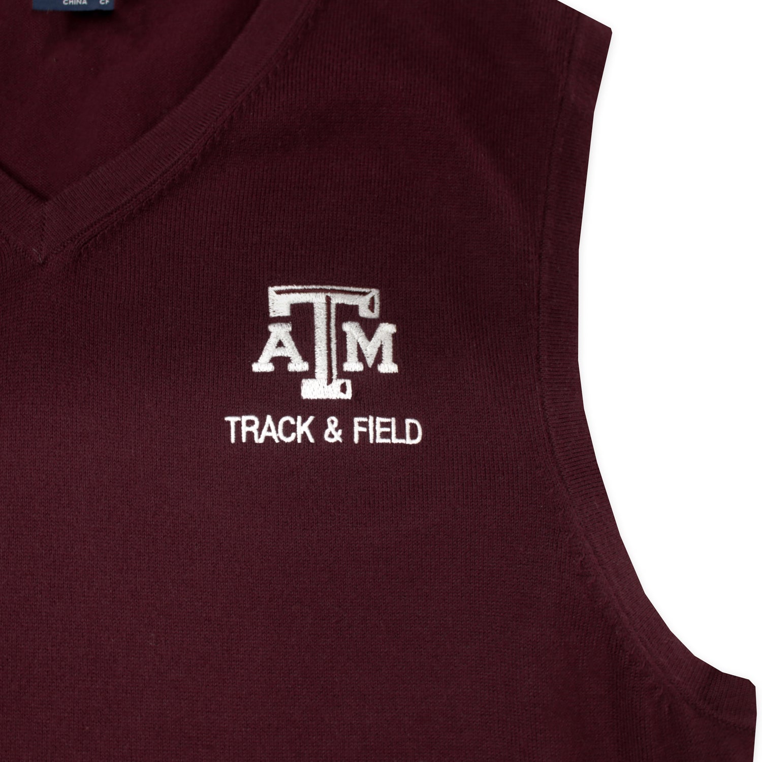 Texas A&M Cutter & Buck Maroon Lakemont Track & Field Vest