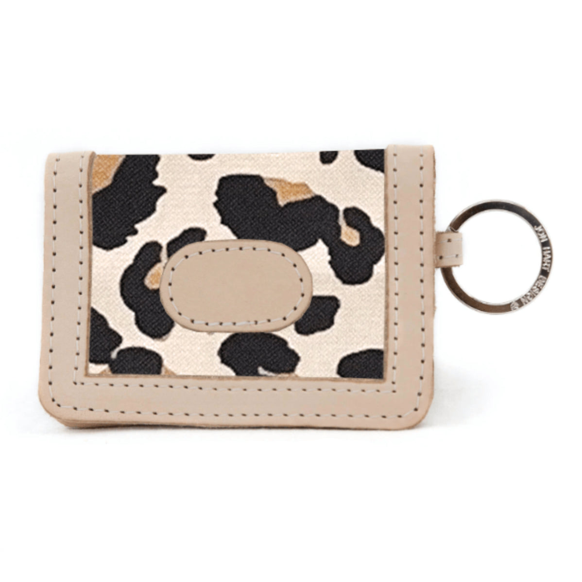 Jon Hart Leopard Print Id Wallet