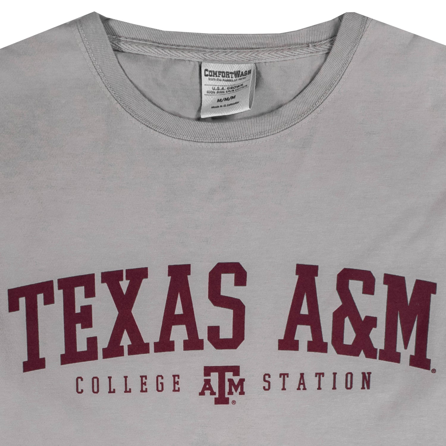 Texas A&M Aggie Basic Block Comfort Wash T-Shirt