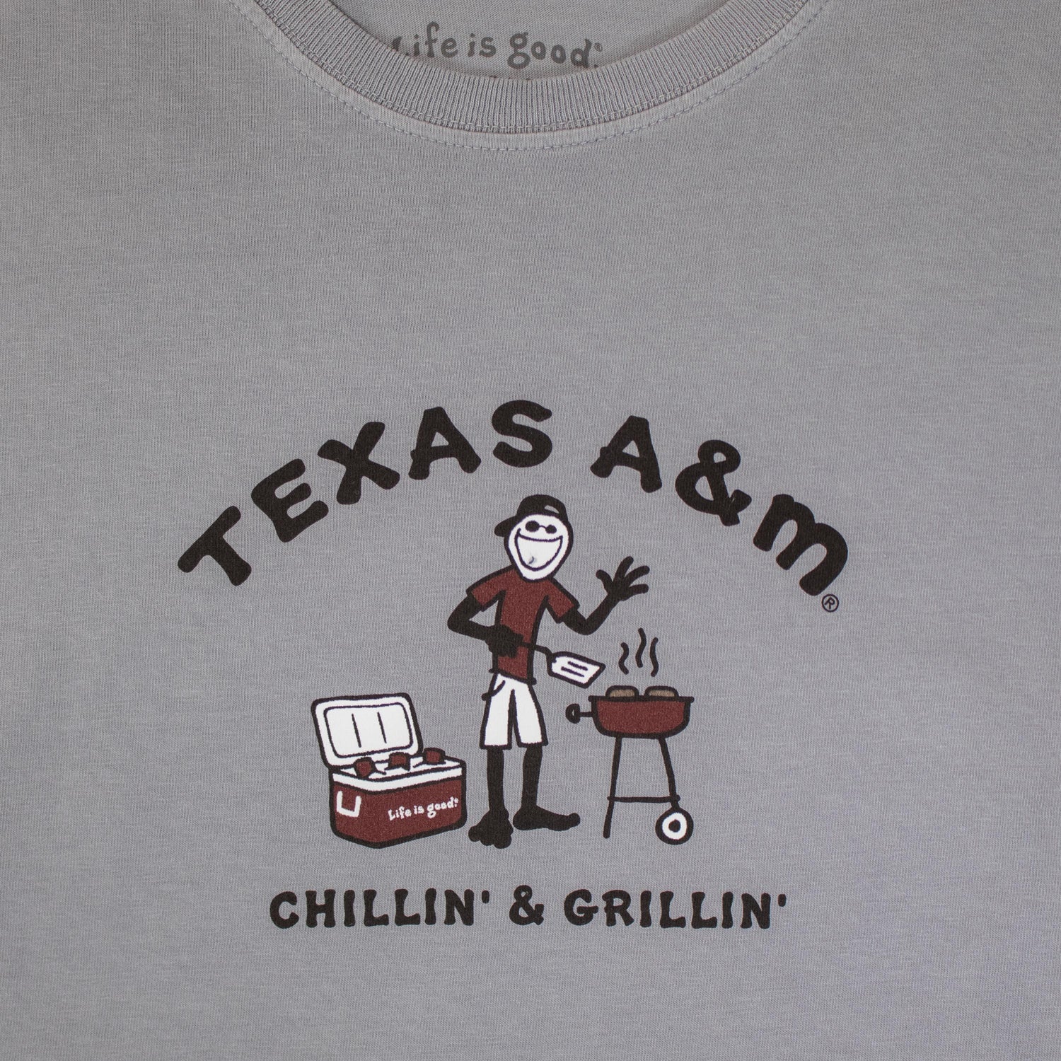 Texas A&M Life is Good Chillin' & Grillin' T-Shirt