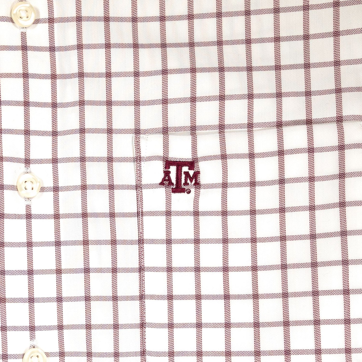 Texas A&M johnnie-O Grid Signor Button Down