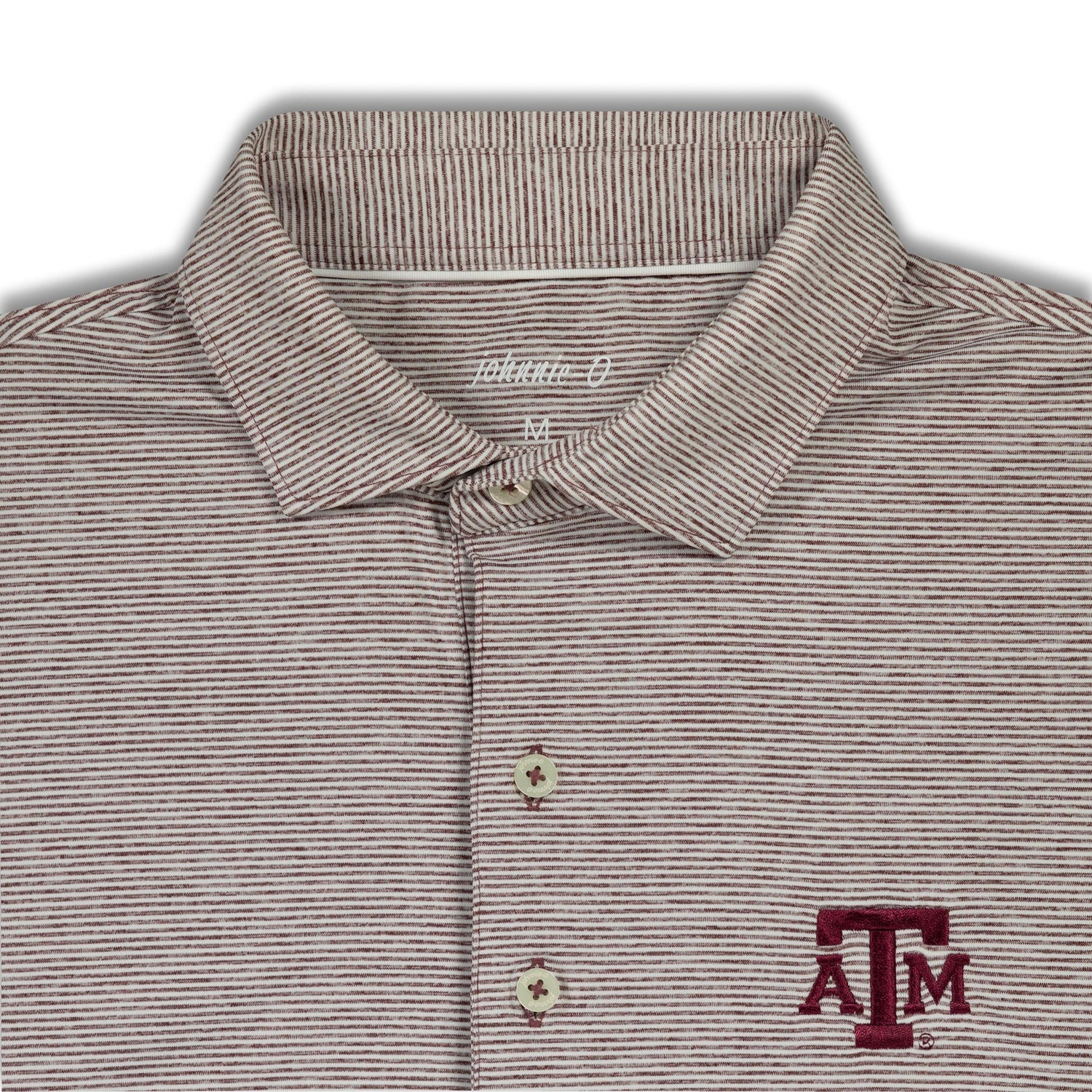 Texas A&M Johnnie-O Maroon Lyndon Performance Polo