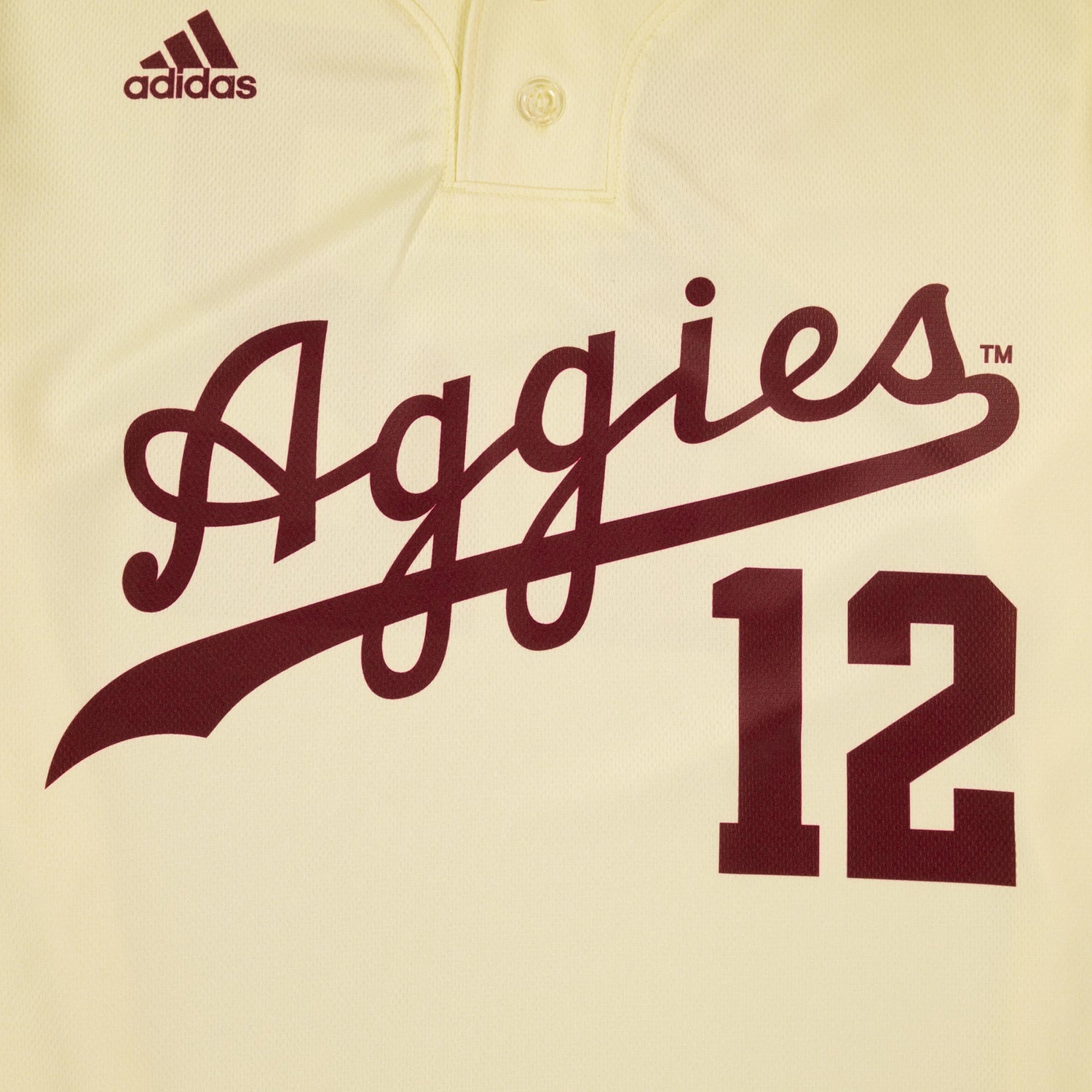 Men's adidas White Texas A&M Aggies Replica Baseball Jersey