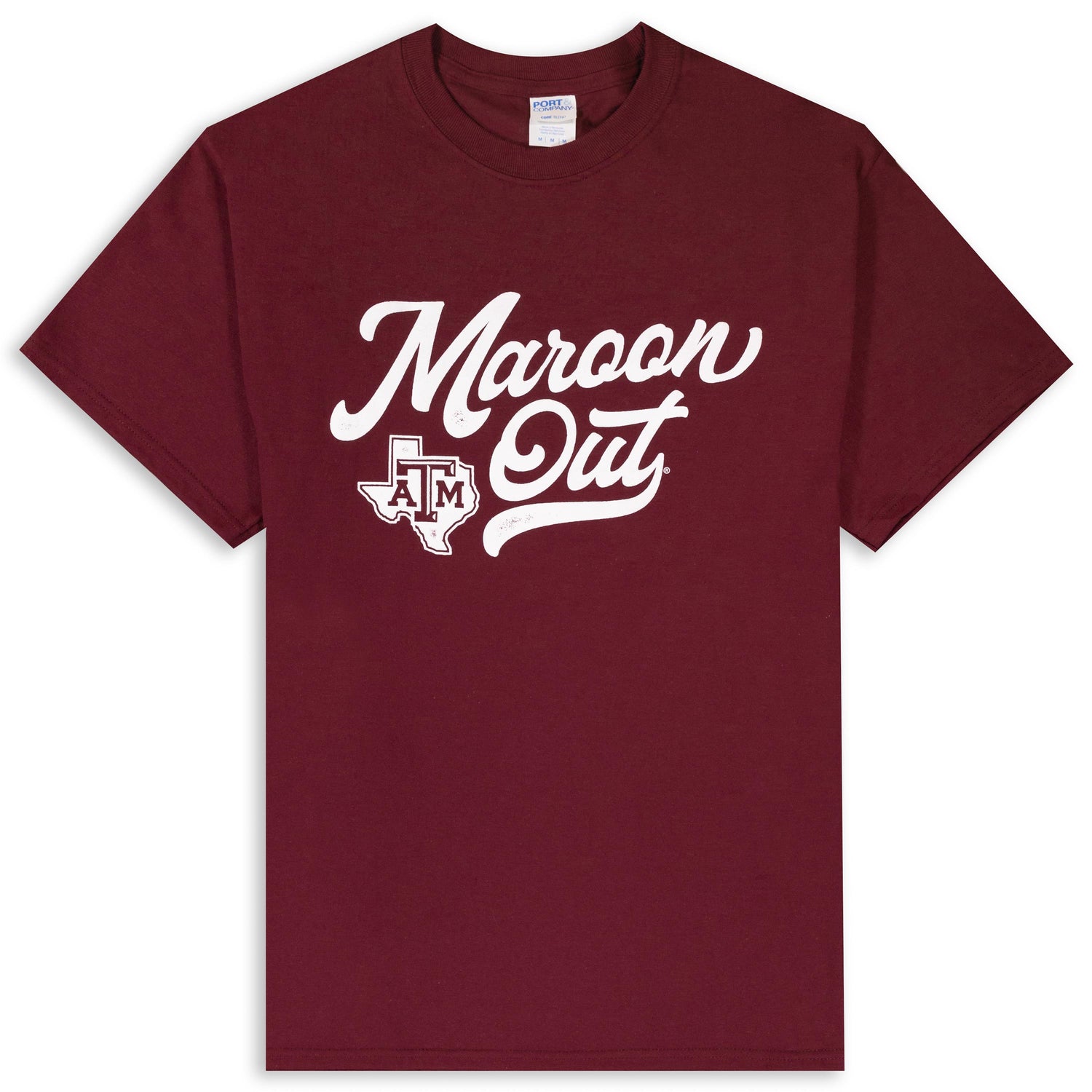 maroon shirt with print