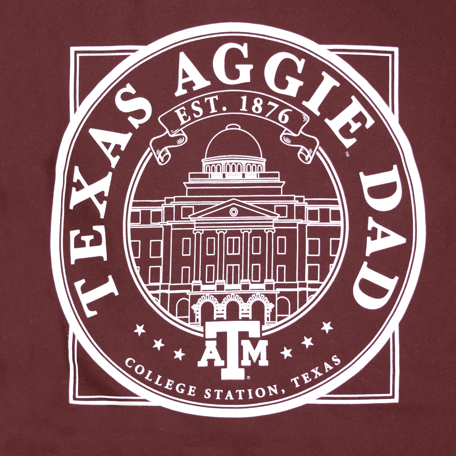 Texas Aggie Dad Academic Maroon T-Shirt